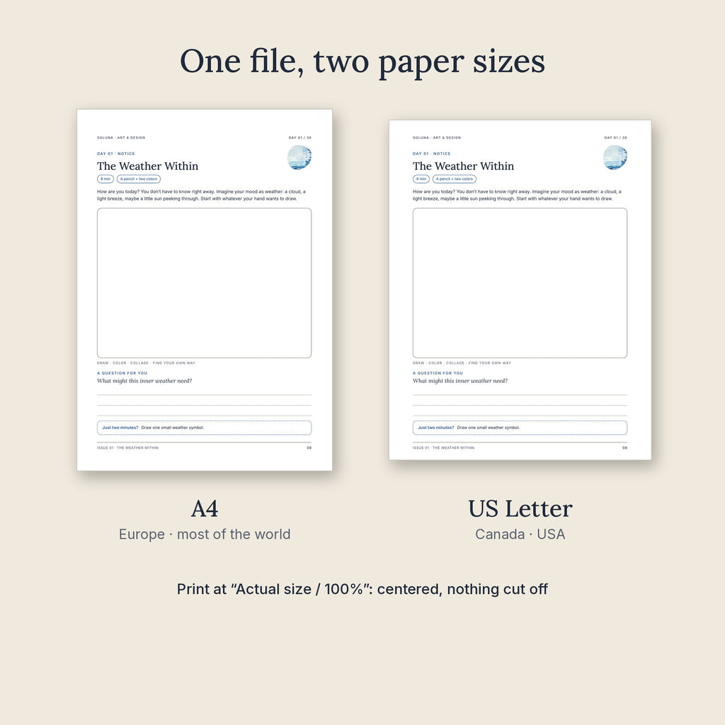 The same page centered on A4 and US Letter paper