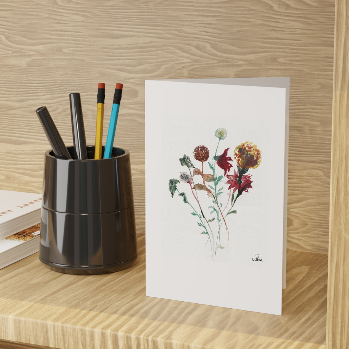 Late Summer Stems – Greeting Card, 4 × 6 in