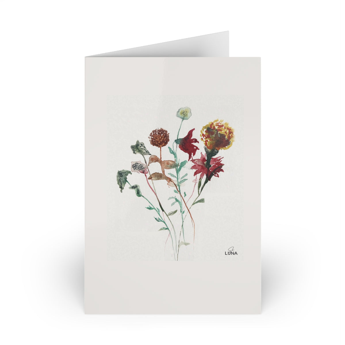 Late Summer Stems – Greeting Card, 4 × 6 in