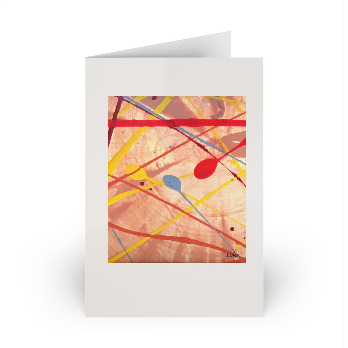 Crossed Lines – Greeting Card, 4 × 6 in