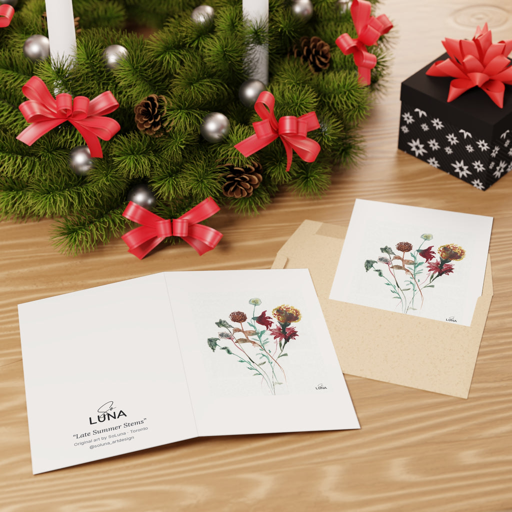 Late Summer Stems – Greeting Card, 4 × 6 in