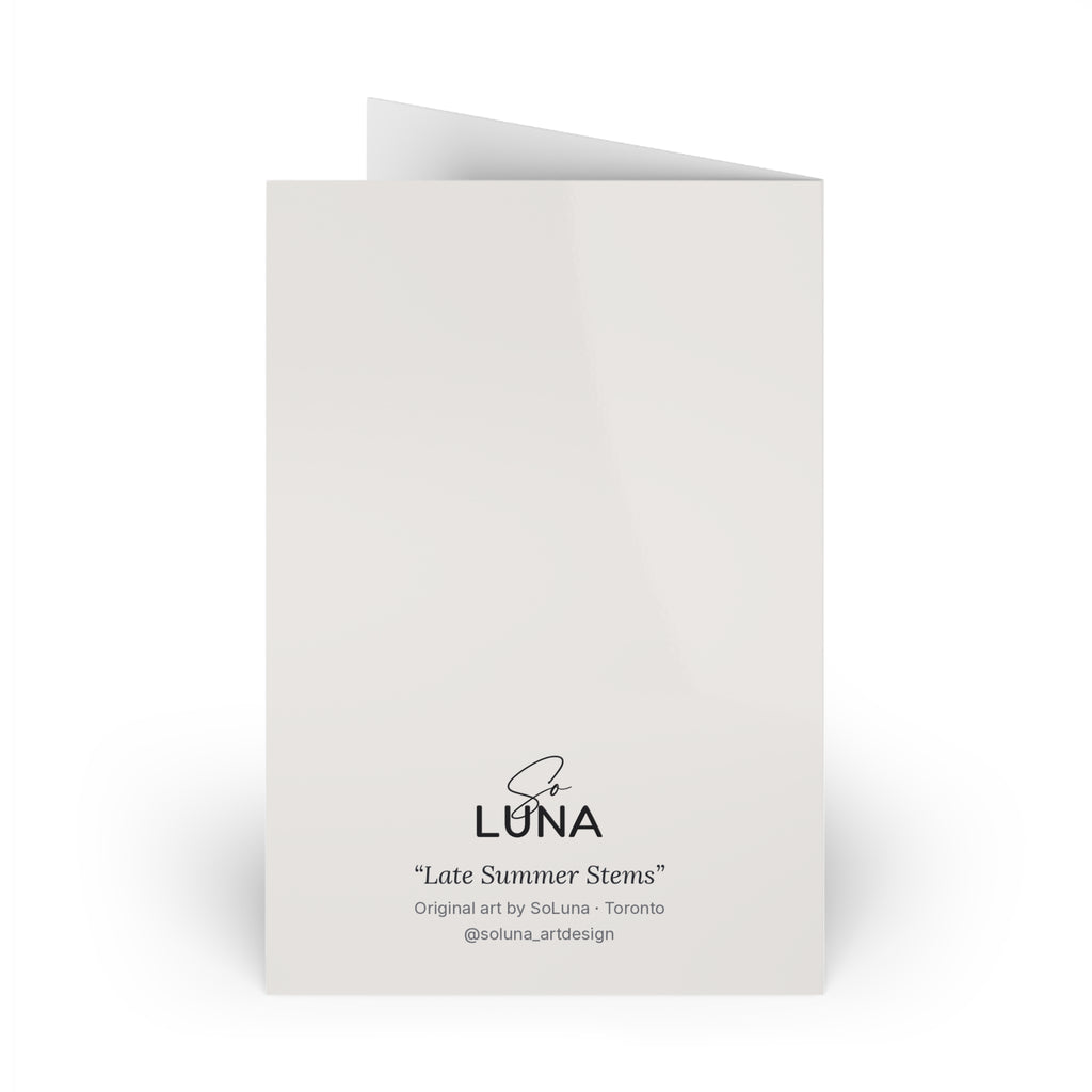 Late Summer Stems – Greeting Card, 4 × 6 in