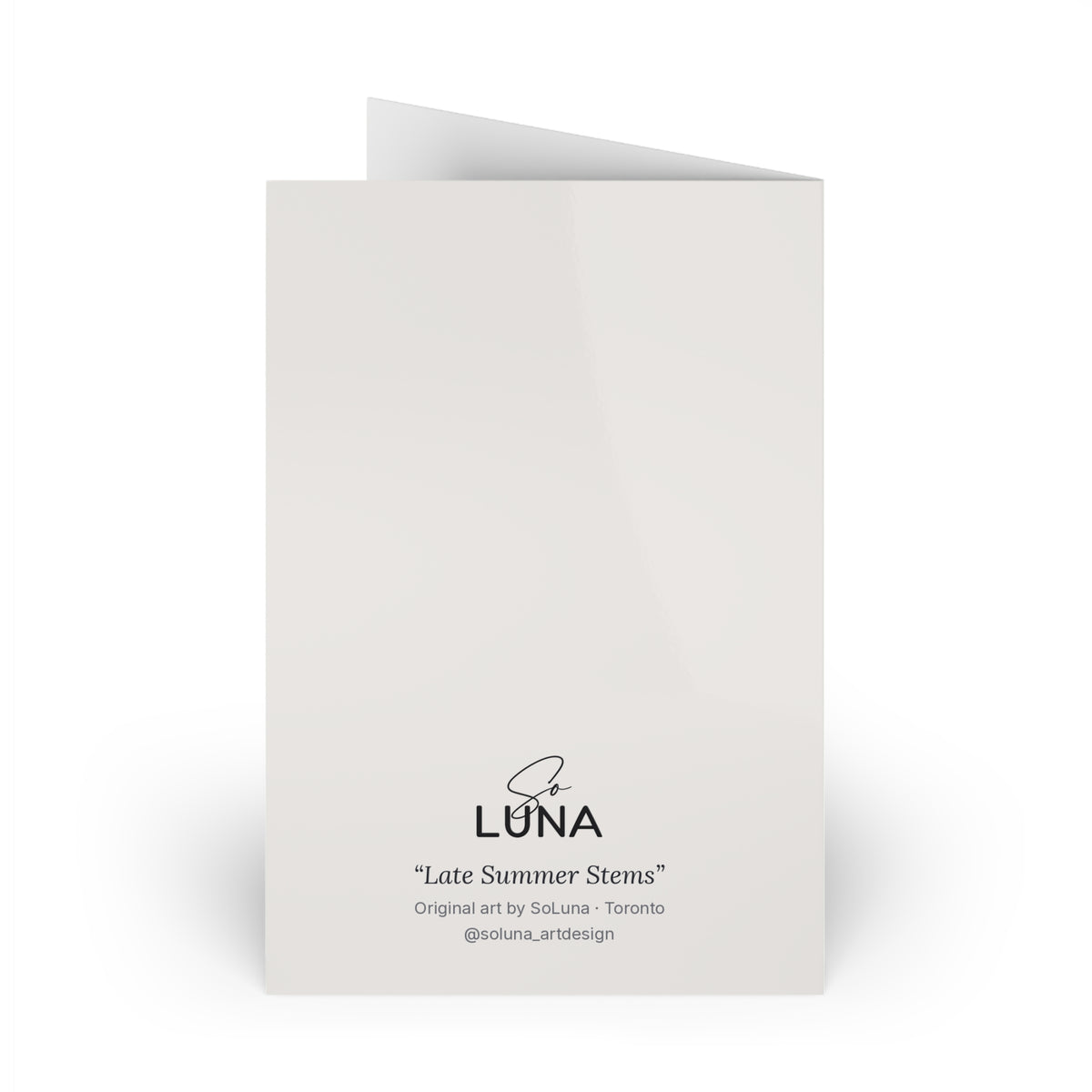 Late Summer Stems – Greeting Card, 4 × 6 in