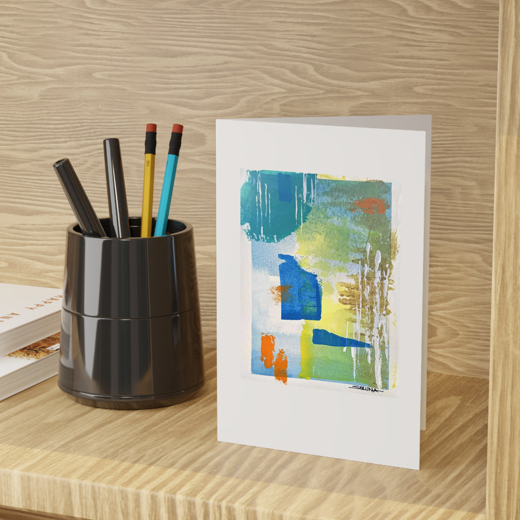 Lime Rain – Greeting Card, 4 × 6 in
