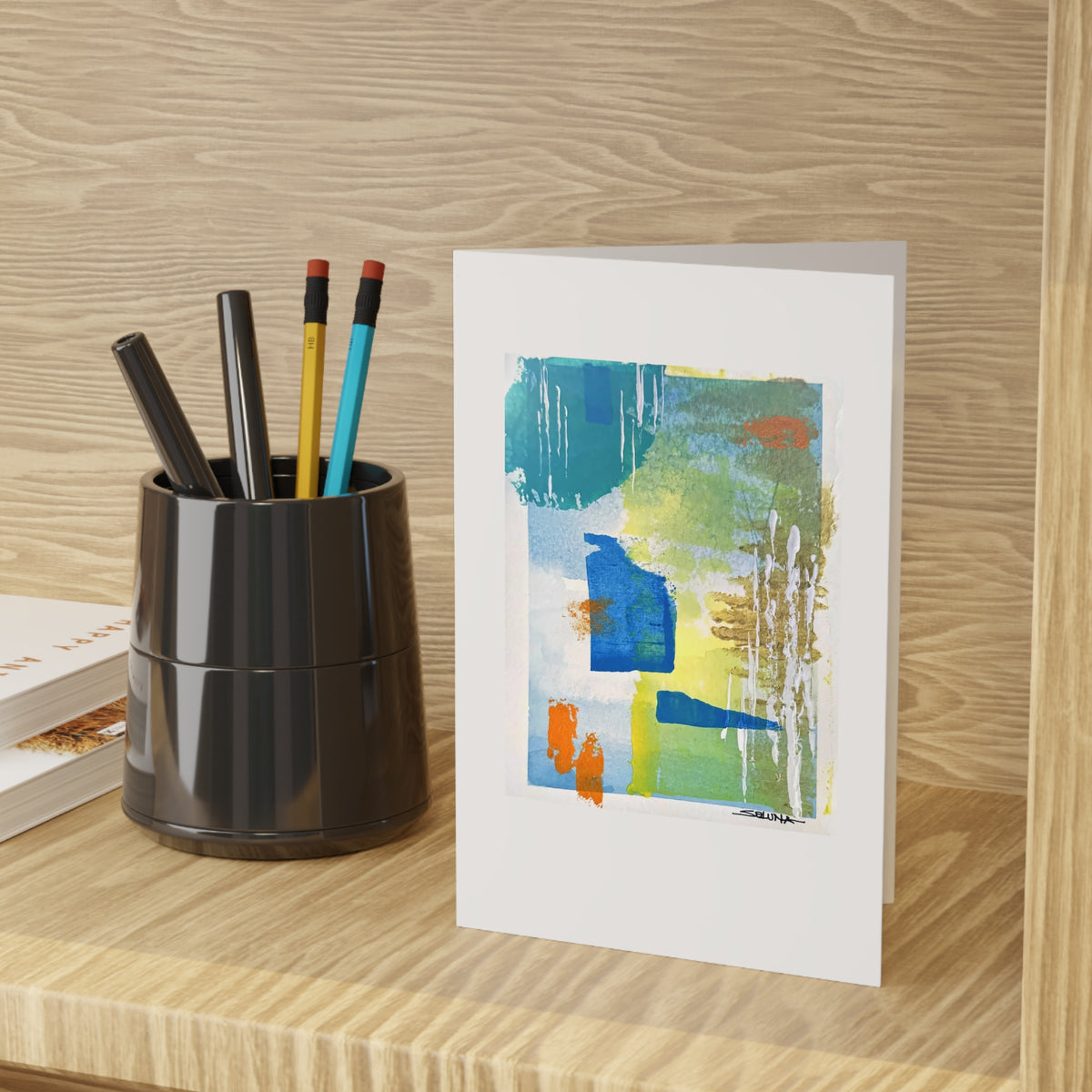 Lime Rain – Greeting Card, 4 × 6 in