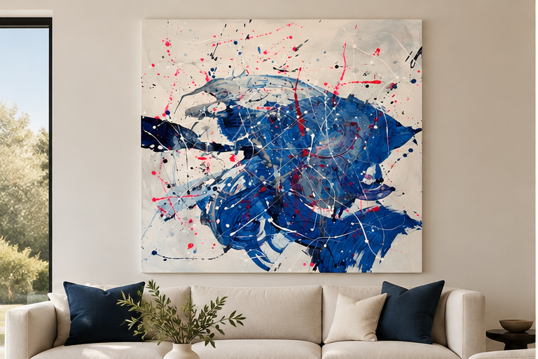 Flying Fish – Original Abstract Painting